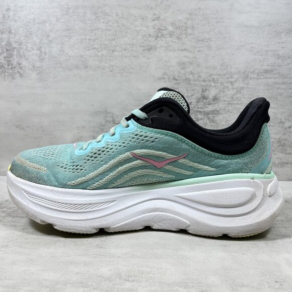 Hoka One One Bondi 9 Running Shoes - Women's Size 7.5 D Wide - Green - Picture 5 of 10